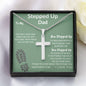 Stepped Up Dad | Stainless Cross Necklace