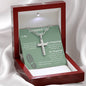 Stepped Up Dad | Stainless Cross Necklace