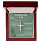 Stepped Up Dad | Stainless Cross Necklace