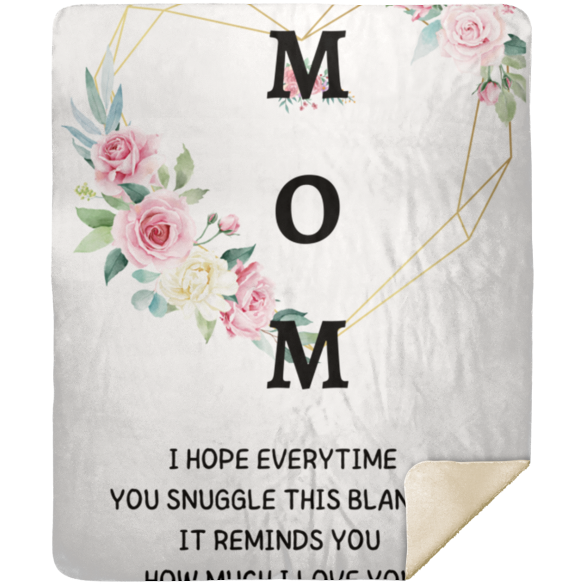 MOM | How Much I Love You | Flower Blanket