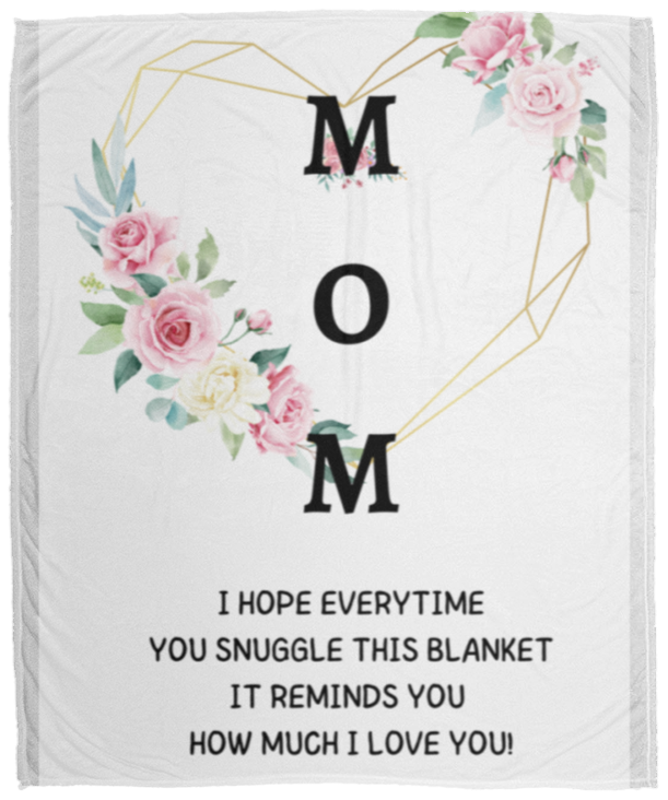 MOM | How Much I Love You | Flower Blanket