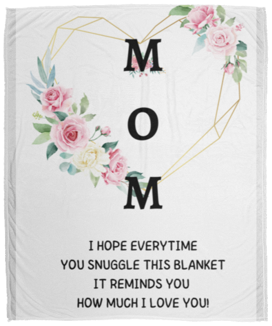 MOM | How Much I Love You | Flower Blanket