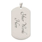 To My Son | Just Do Your Best | Dog Tag