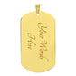 To My Son | Just Do Your Best | Dog Tag