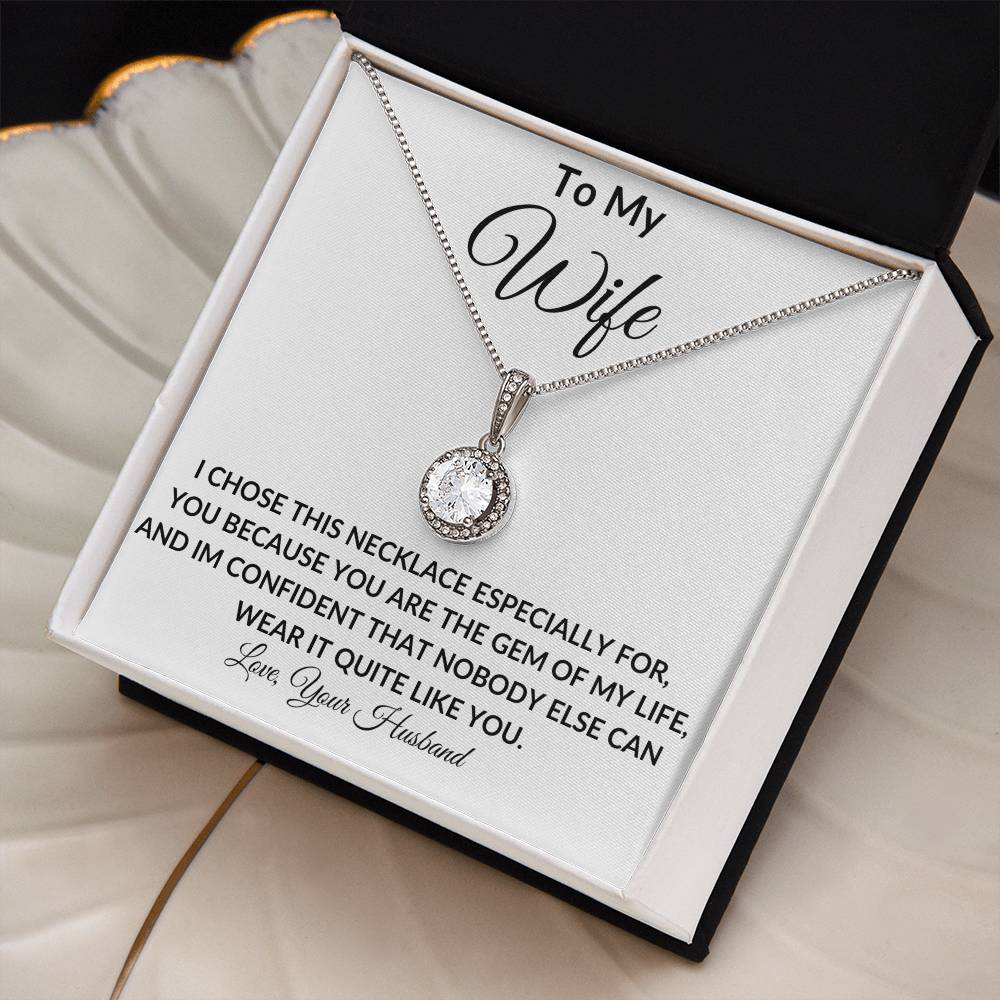 To My Wife | Gem Of My Life | Eternal Hope Necklace