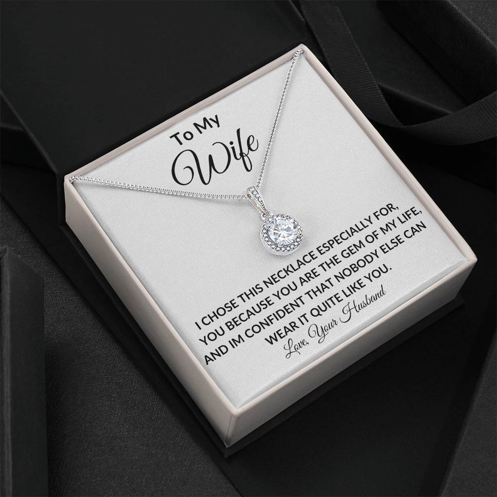 To My Wife | Gem Of My Life | Eternal Hope Necklace