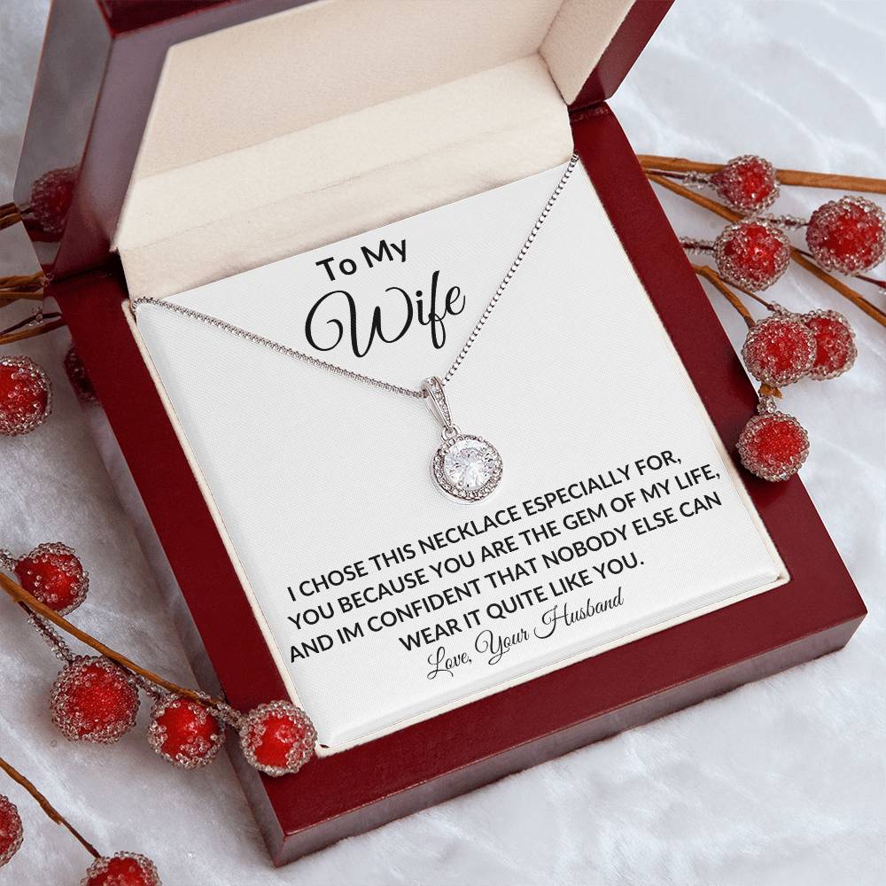 To My Wife | Gem Of My Life | Eternal Hope Necklace