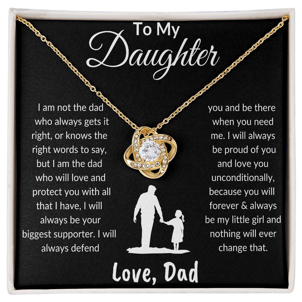 To My Daughter | Love & Protect | Love Knot Necklace