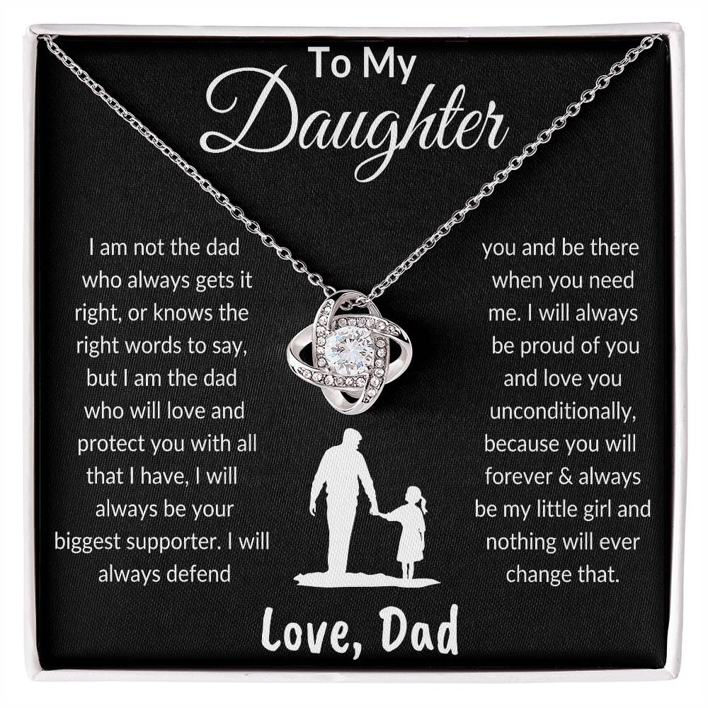 To My Daughter | Love & Protect | Love Knot Necklace