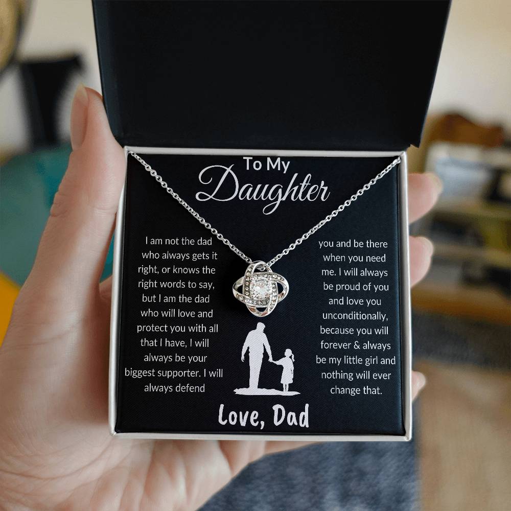 To My Daughter | Love & Protect | Love Knot Necklace