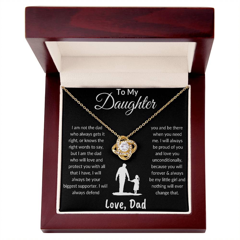 To My Daughter | Love & Protect | Love Knot Necklace