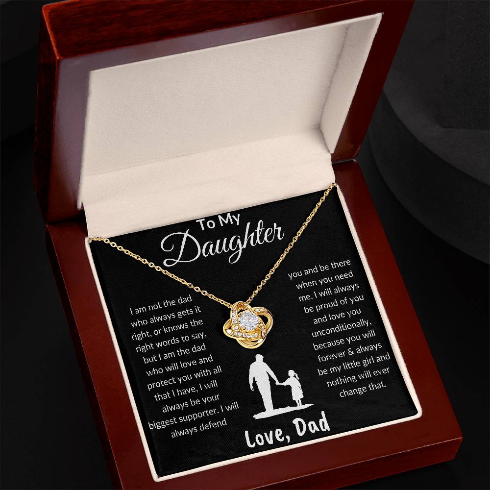 To My Daughter | Love & Protect | Love Knot Necklace