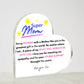 Super Mom | Love Your Son | Heart Acrylic Plaque