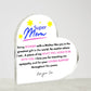 Super Mom | Love Your Son | Heart Acrylic Plaque