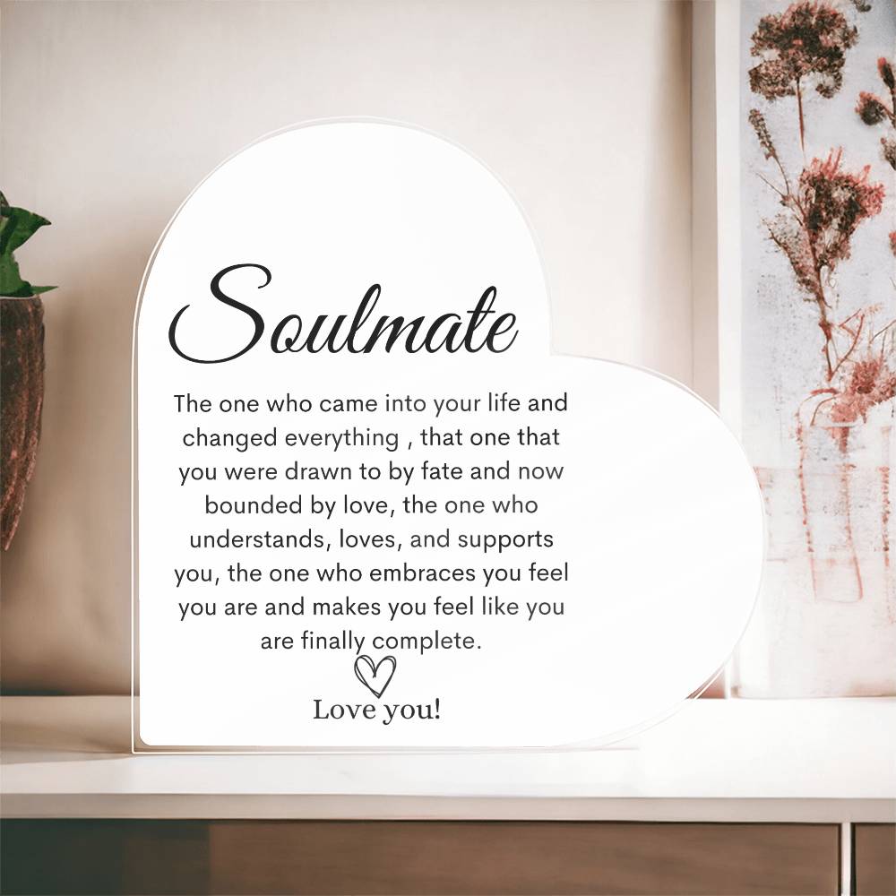 Soulmate | Heart Acrylic