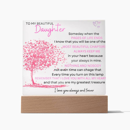 To My Beautiful Daughter | Someday when | Acrylic Plaque