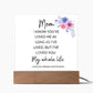 To My Mom | All My Life | Square Acrylic