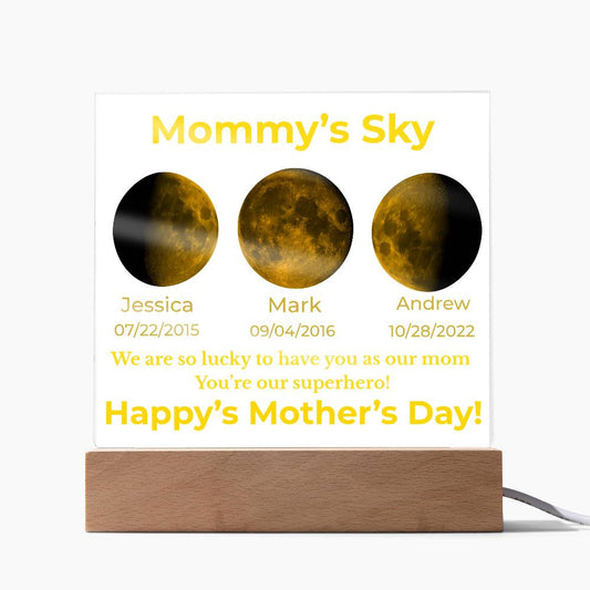 Mommy's Sky Personalized Acrylic Plaque